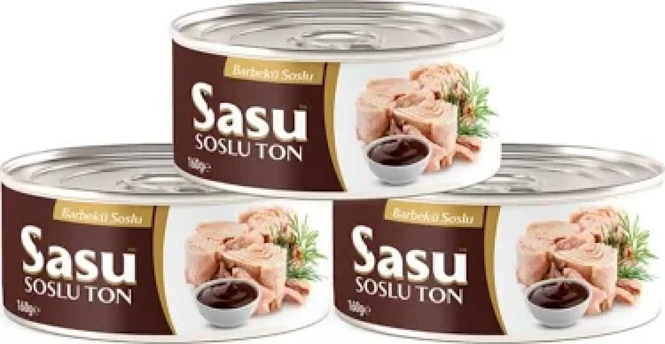 Sasu Barbekü Soslu Ton Balığı 3X160G Bütün Dilim