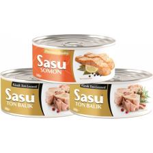 Sasu Klasik Ton 2x160 gr + Sasu Somon 1x 160 gr