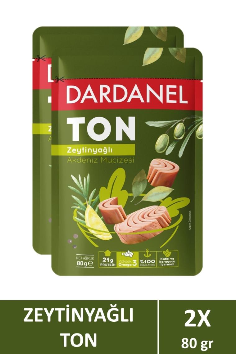 Zeytinyağlı Ton Balığı Poşet 80 gr X 2 Adet .