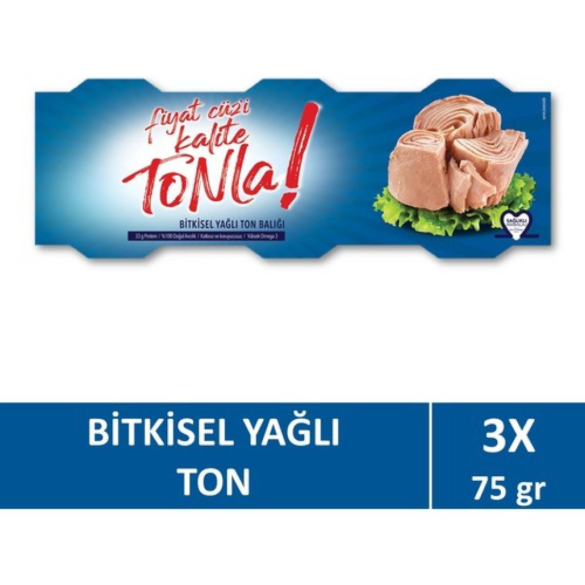 Dardanel Tonla Ayçiçek Yağlı Ton Balığı 3x75 gr