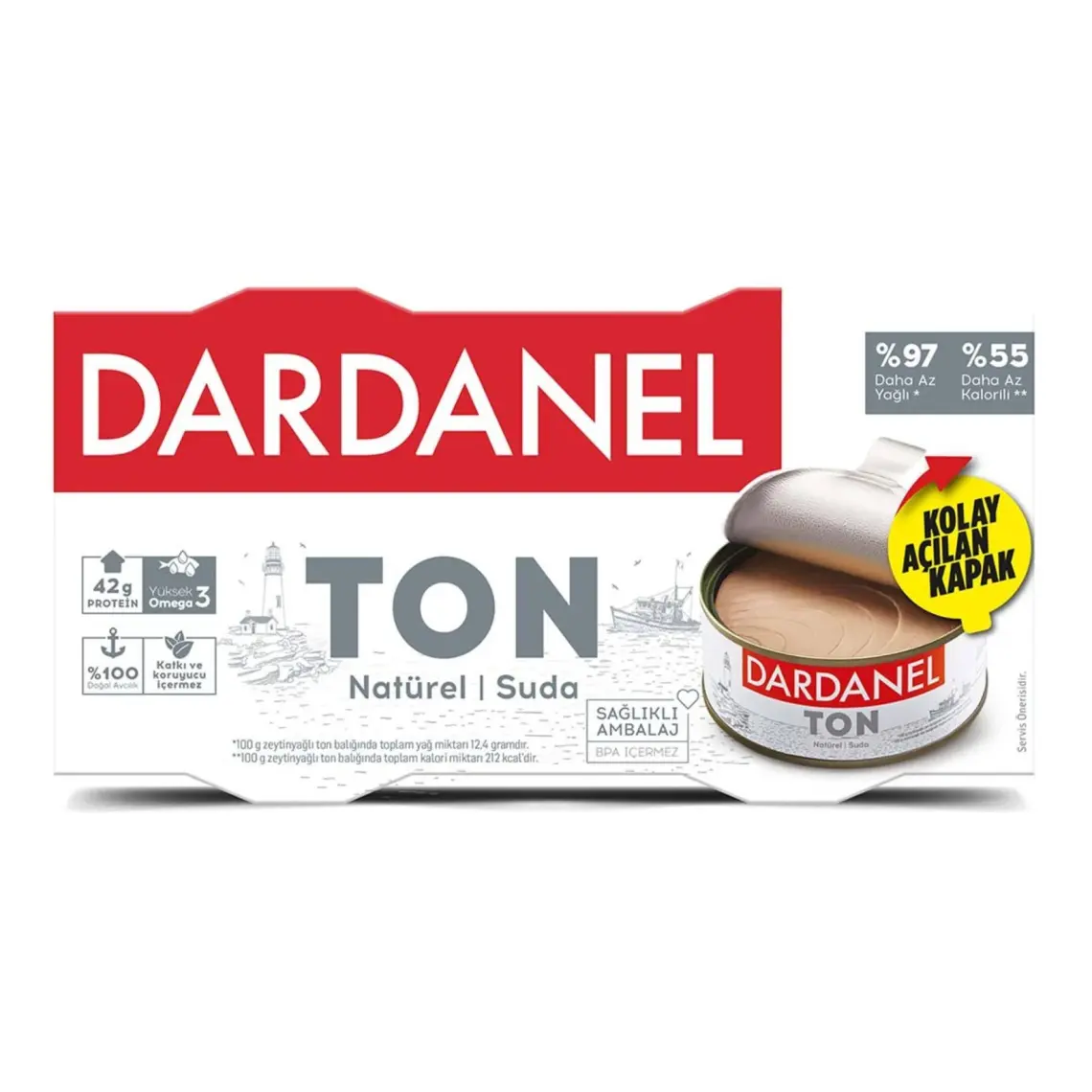 Dardanel Ligtht Ton Balığı 2x140 gr