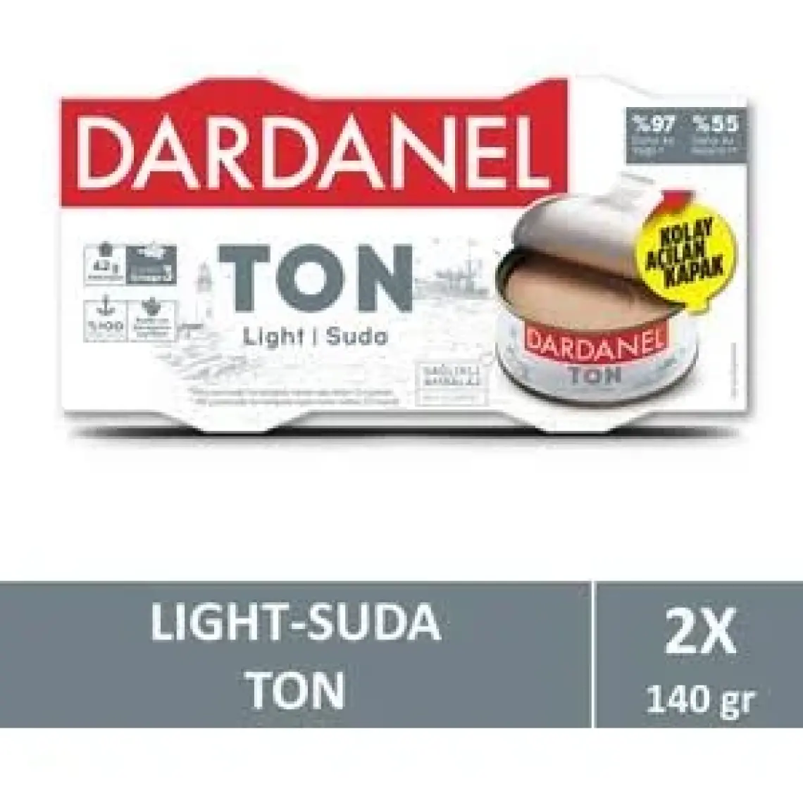 Dardanel Ligtht Ton Balığı 2x140 gr