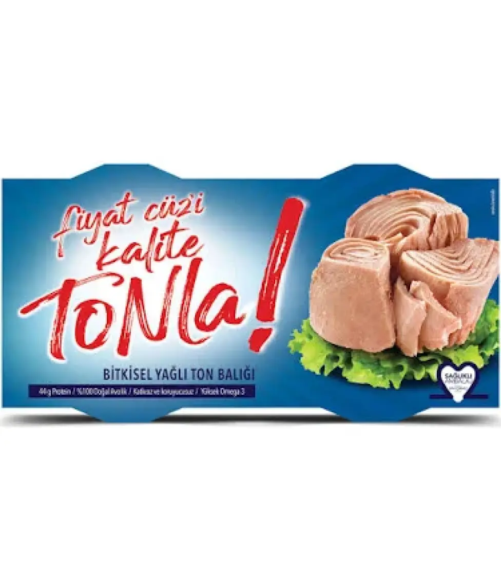 Kalite Tonla Ayçiçek Yağlı Ton Balığı 2x150 gr