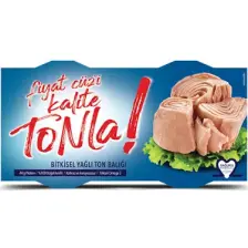 Kalite Tonla Ayçiçek Yağlı Ton Balığı 2x150 gr