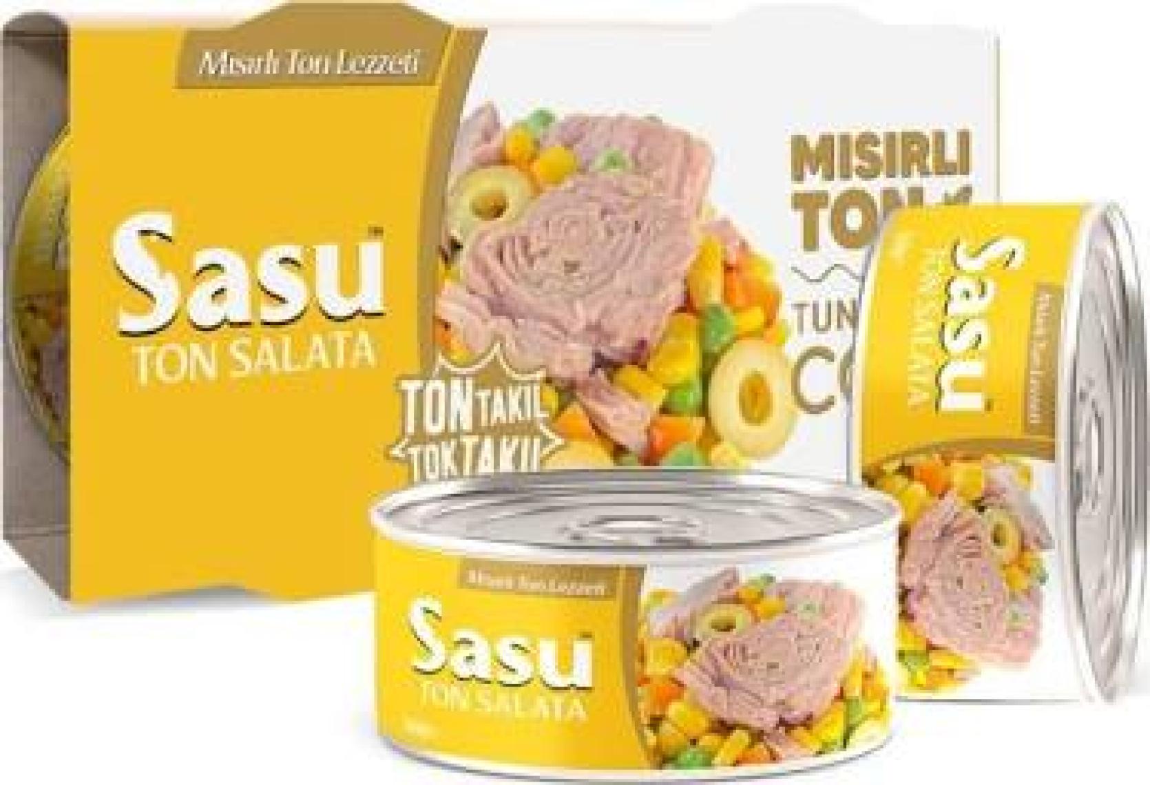 Sasu Mısırlı Ton Salata 2x160 g İri Parça