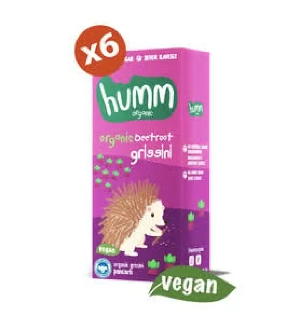 Humm Organic - Organik Vegan Pancarlı Grissini Atıştırmalık Paketi - 6 Adet