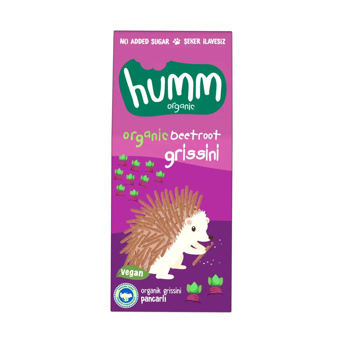 Humm Organic - Organik Vegan Pancarlı Grissini Atıştırmalık Paketi - 6 Adet