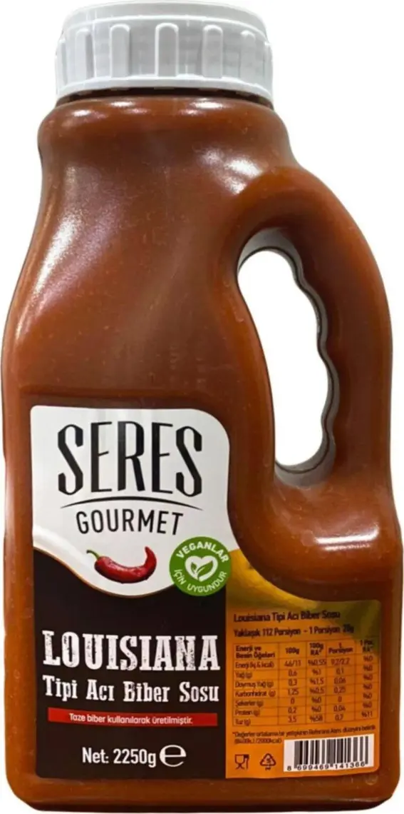 Seres Gourmet Louisiana Tipi Acı Biber Sosu 2250 gr