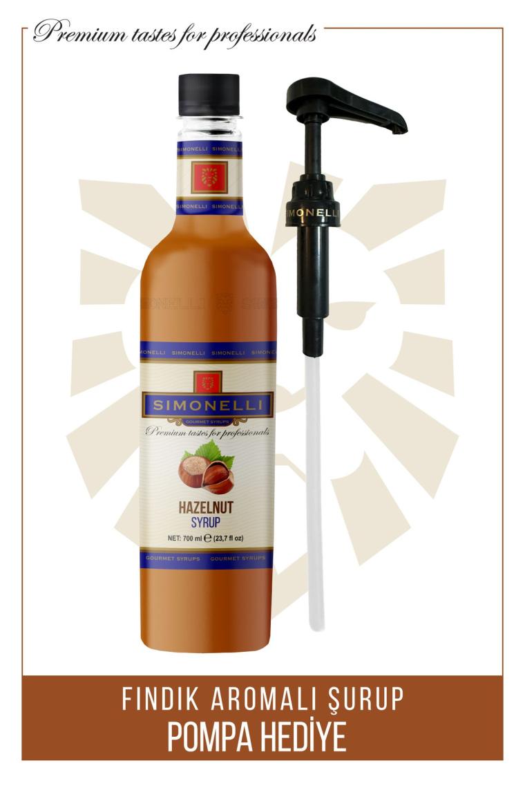 Kahve Ve Kokteyl Şurubu Fındık Aromalı 700 ml Pompa Hediyeli