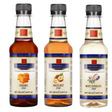 3'lü Şurup Seti (Karamel + Beyaz Çikolata + Fındık) Kahve Ve Kokteyl Şurubu 3x250ml