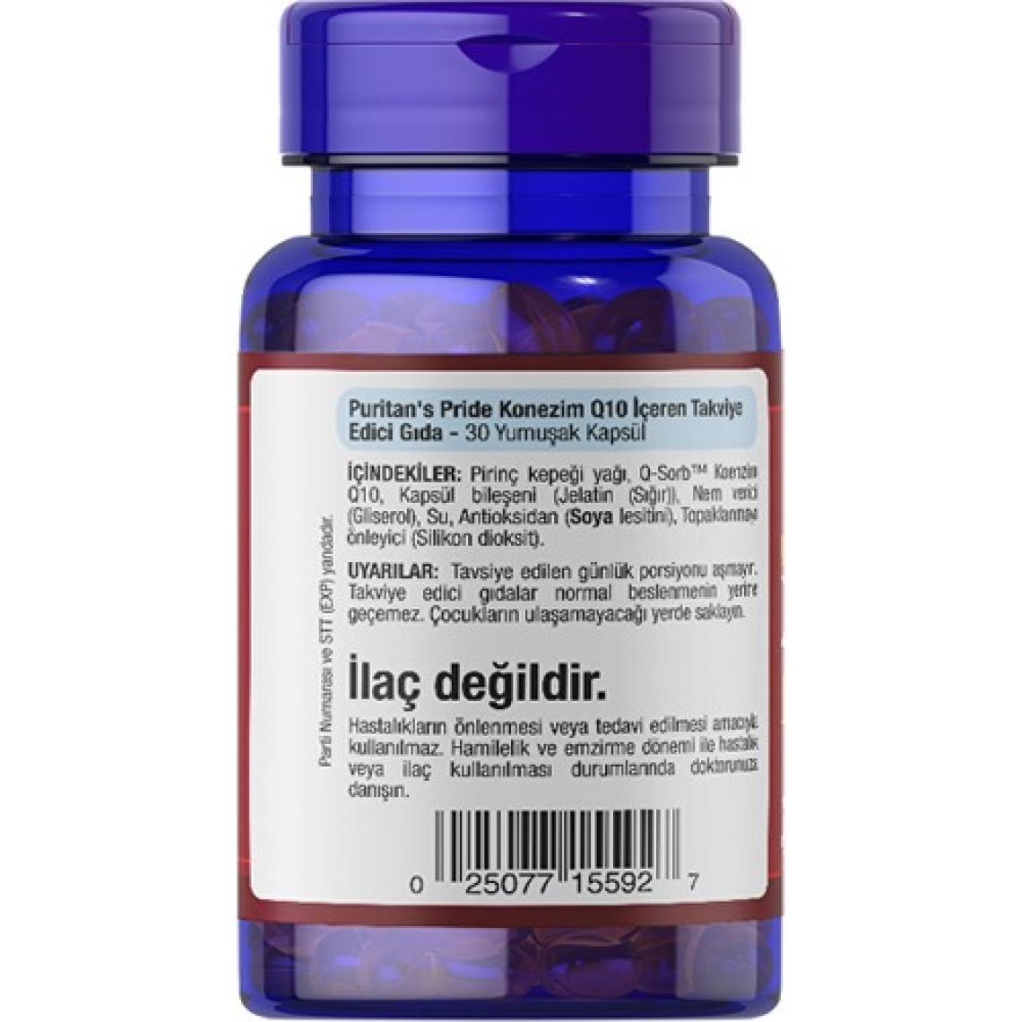 Puritan's Pride Co Q-10 100 Mg 30 Kapsül