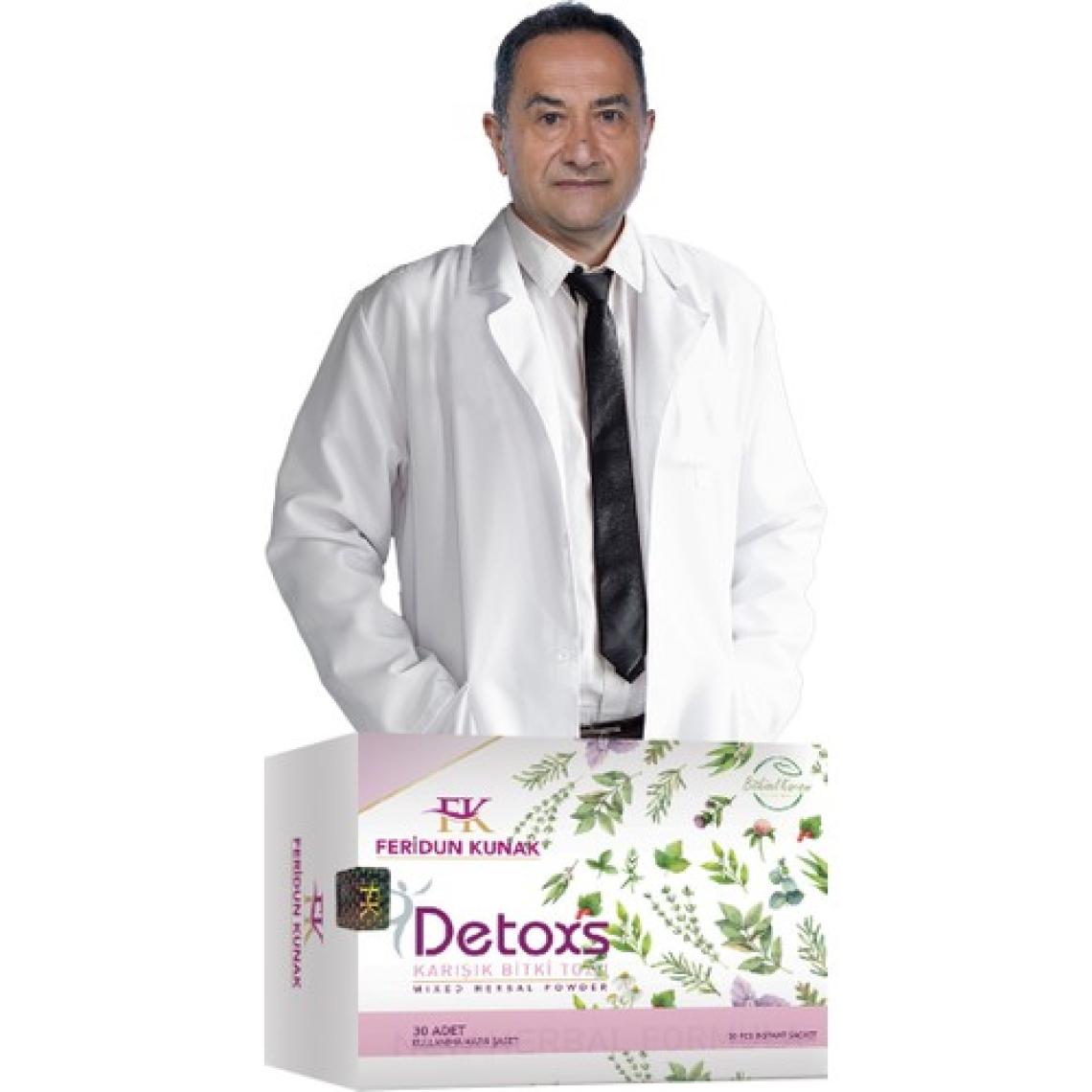 Feridun Kunak Detoxs Karışık Bitki Tozu 30 Adet Detoks Çayı Bitkisel Karışım