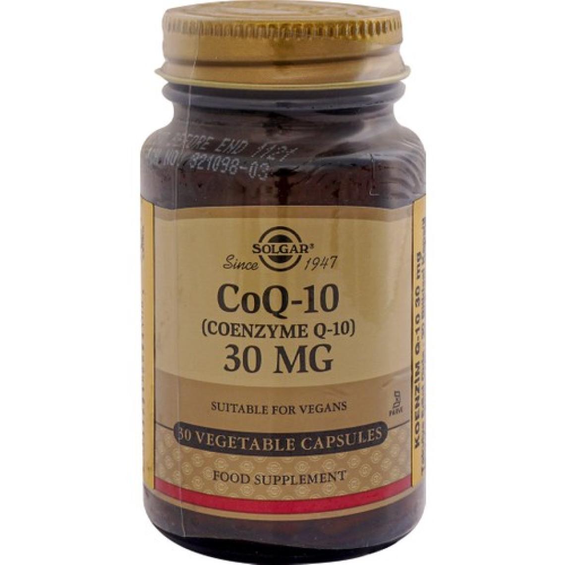 Solgar Coenzyme Q-10 30 Mg 30 Kapsül