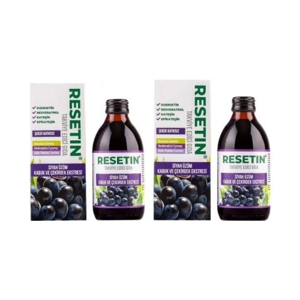 Resetin Siyah Üzüm Ekstraktı 250 ml 2 Adet (ENOANT)