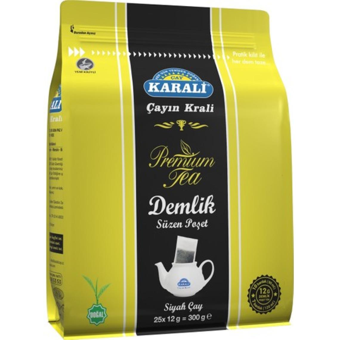Karali Premium 12 gr 25'li Demlik Poşet Çay