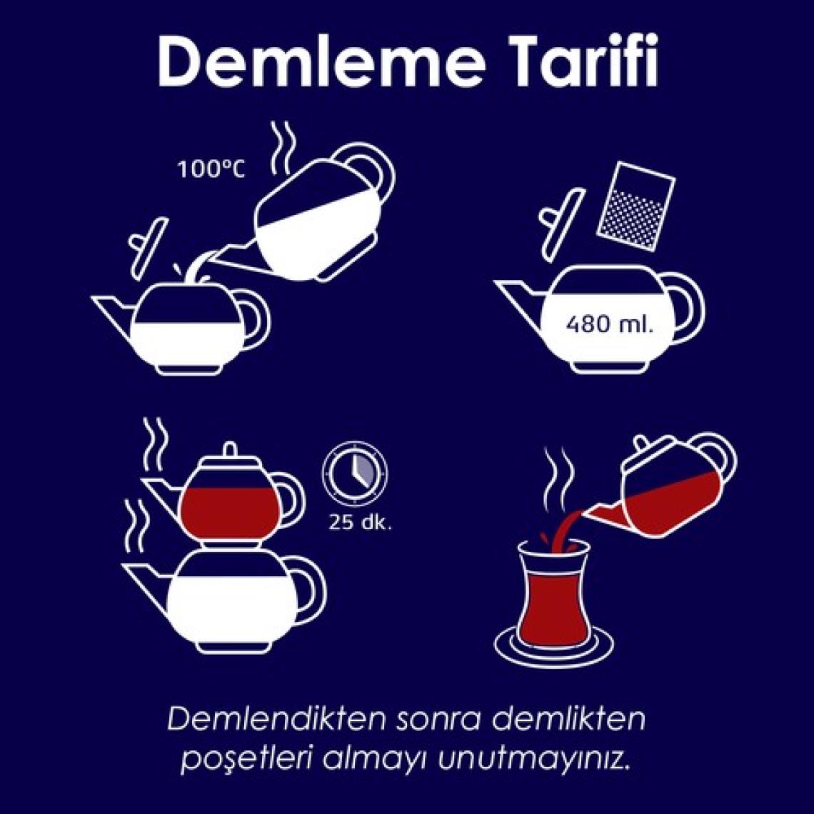 Karali Premium 12 gr 25'li Demlik Poşet Çay