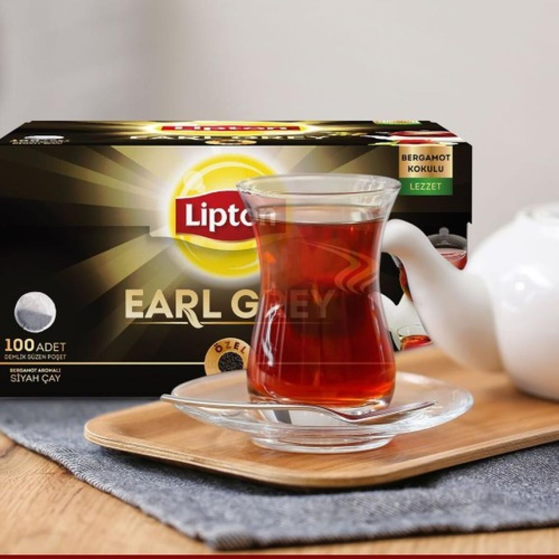 Lipton Earl Grey Demlik Poşet Çay 100 x 3,2 gr -3'lü Set