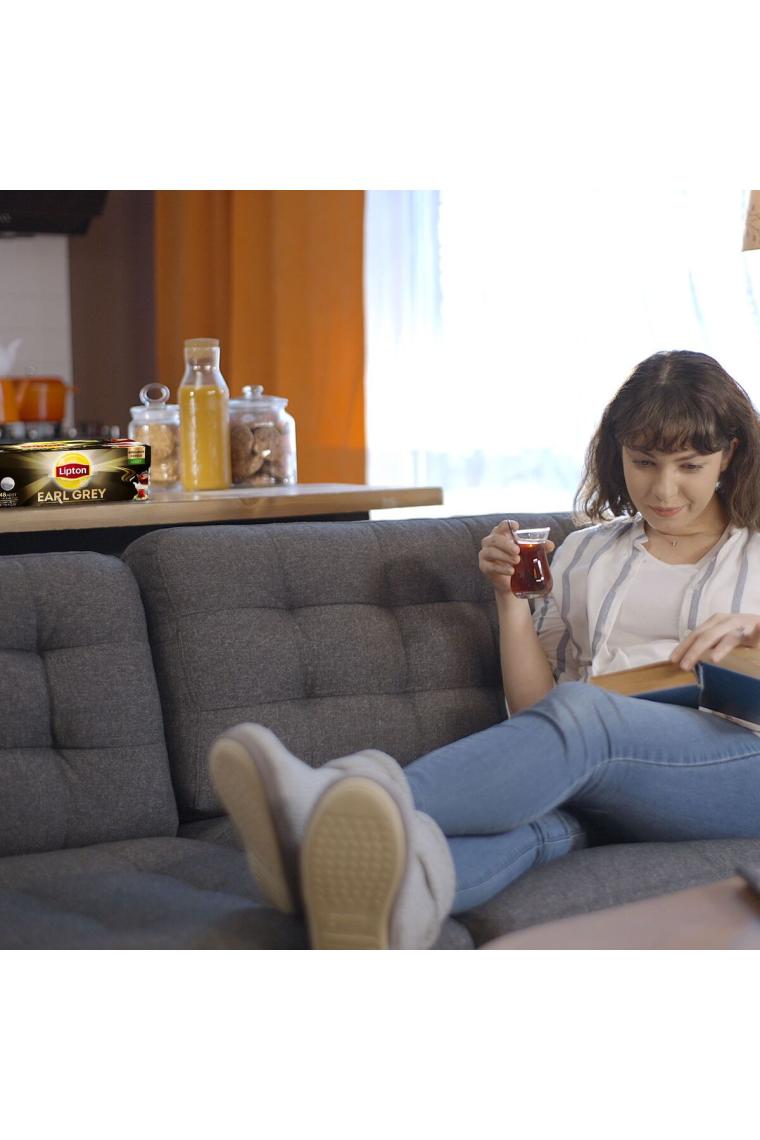 Lipton Demlik Poşet Çay Earl grey 48'Li
