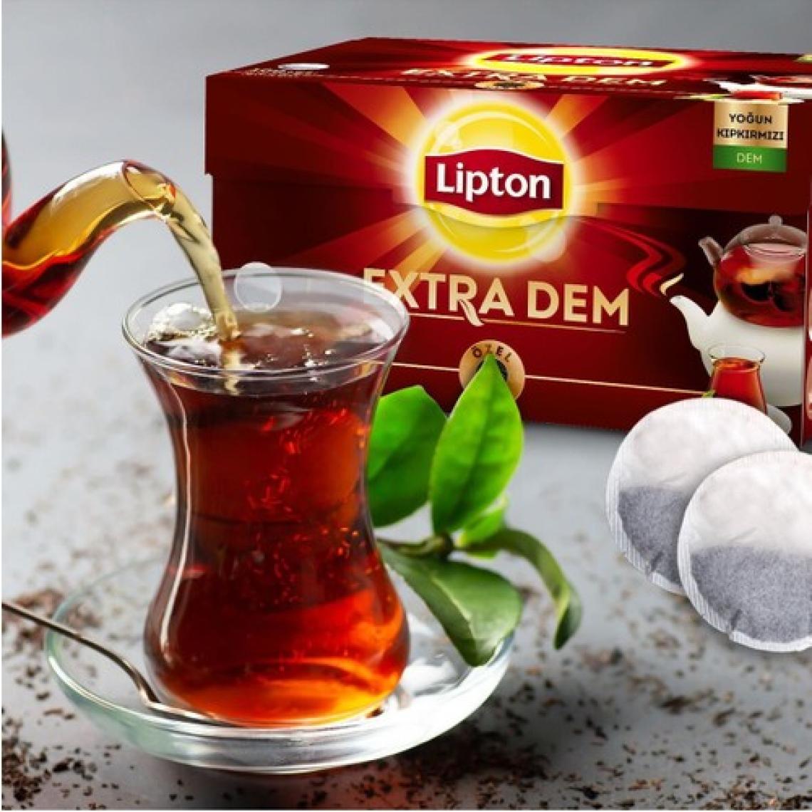 Lipton Extra Dem Demlik Süzen Poşet Siyah Çay 100'lü