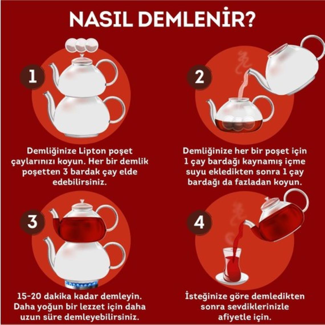 Lipton Extra Dem Demlik Süzen Poşet Siyah Çay 100'lü
