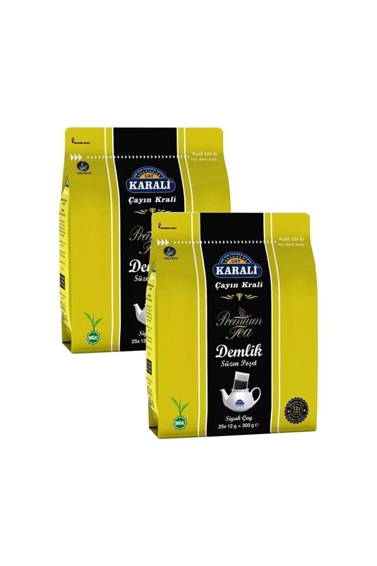 Premium Demlik Poşet Siyah Çay 25 Li 2 Adet