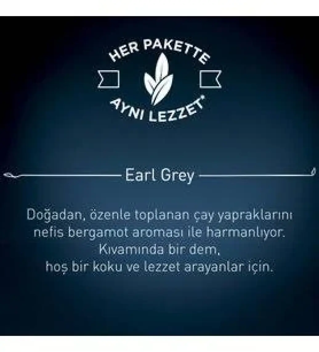 Doğadan Early Grey Demlik Poset 100'Lü