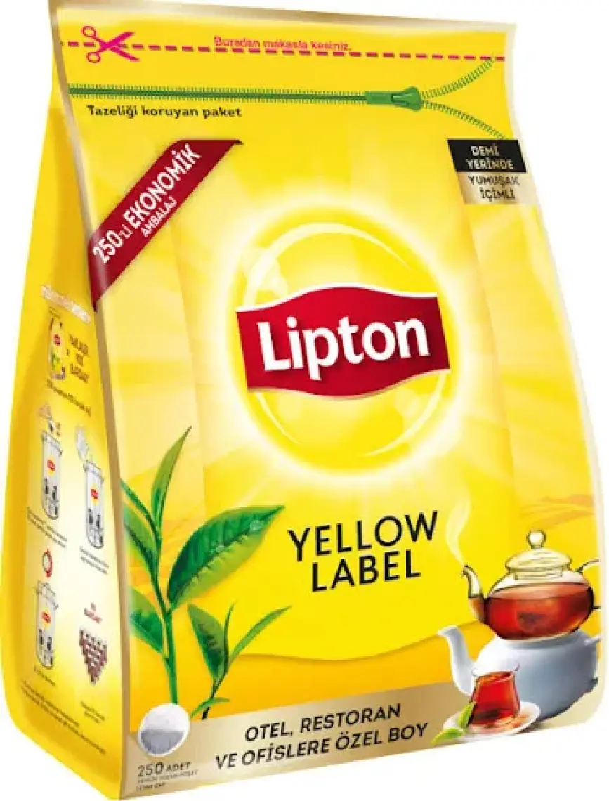 Lipton Yellow Label Demlik Poşet Çay 3.2gr 250li
