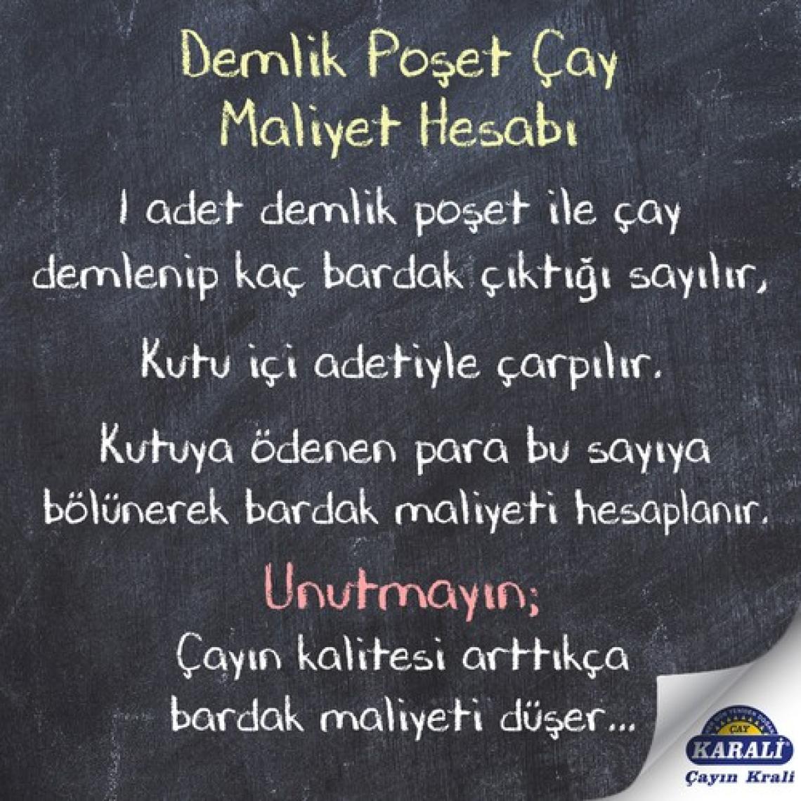 Karali Çay Premium Demlik Poşet Siyah Çay 100'lü