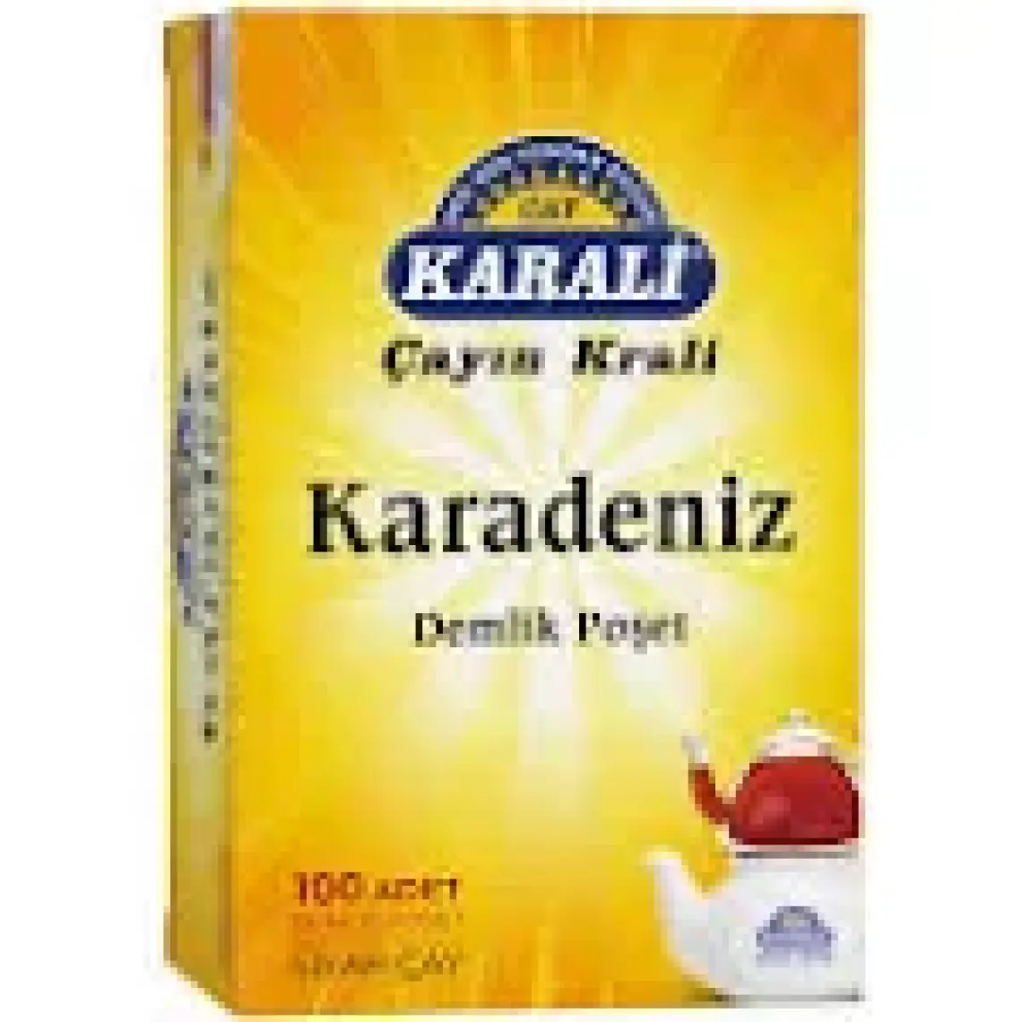 Karali Çay Karadeniz Demlik Poşet Siyah Çay 100'lü