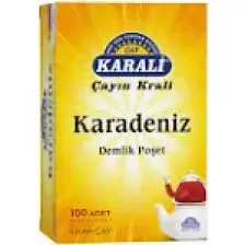 Karali Çay Karadeniz Demlik Poşet Siyah Çay 100'lü