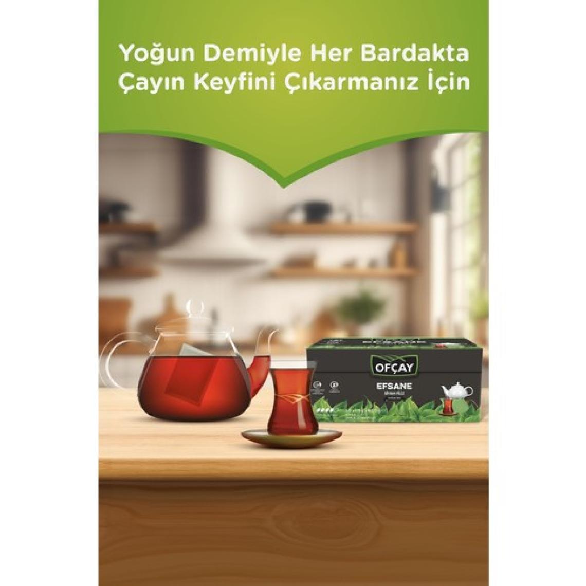 Ofçay Efsane Siyah Filiz Demlik Poşet 30  x 15 gr x 4 Paket