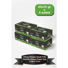 Ofçay Efsane Siyah Filiz Demlik Poşet 30  x 15 gr x 4 Paket