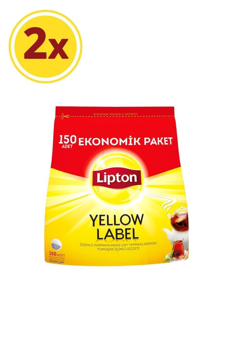 Yellow Label Demlik Poşet Çay 150'li X 2 Adet