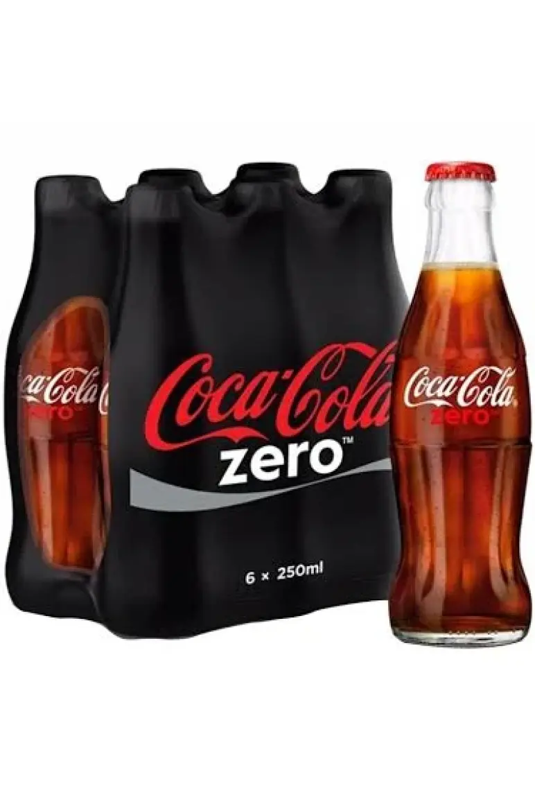 Coca Cola Zero Cam Şişe 6X250 Ml