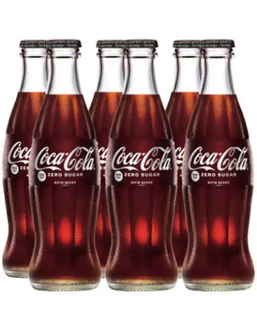 Coca Cola Zero Cam Şişe 6X250 Ml