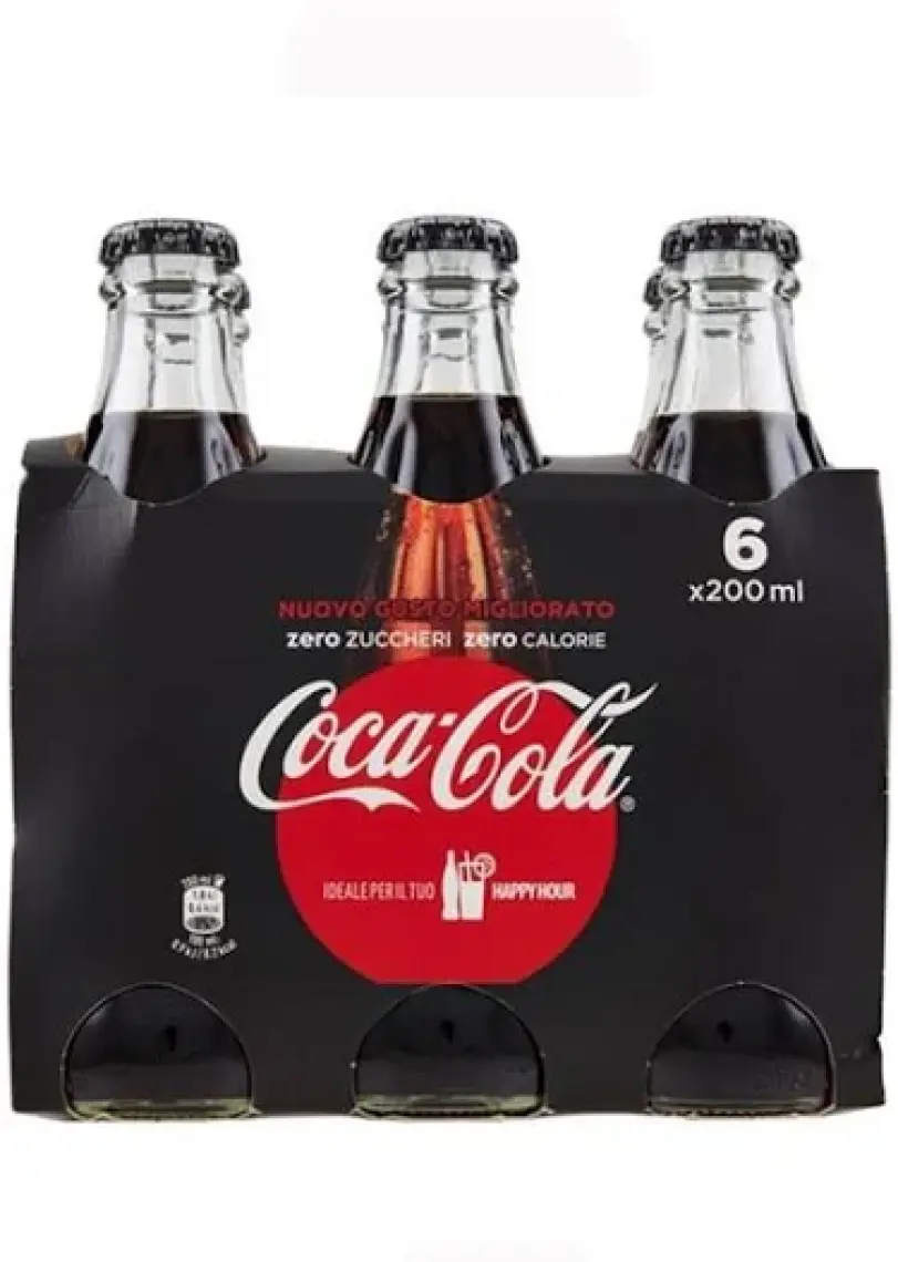 Coca Cola Zero Cam Şişe 6X250 Ml