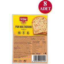 Schar Pan Multigrano Glutensiz Ketenli Ayçekirdekli Ekmek 250 gr (8 Adet)