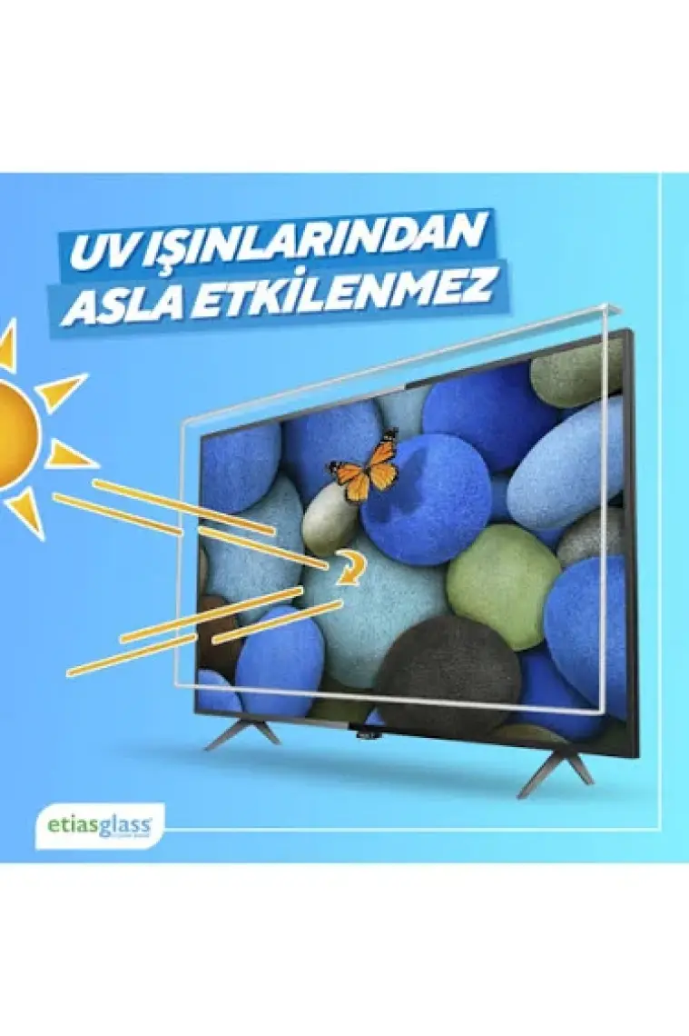 Etiasglass Samsung 55BU8000 Tv Ekran Koruyucu / Ekran Koruma Paneli