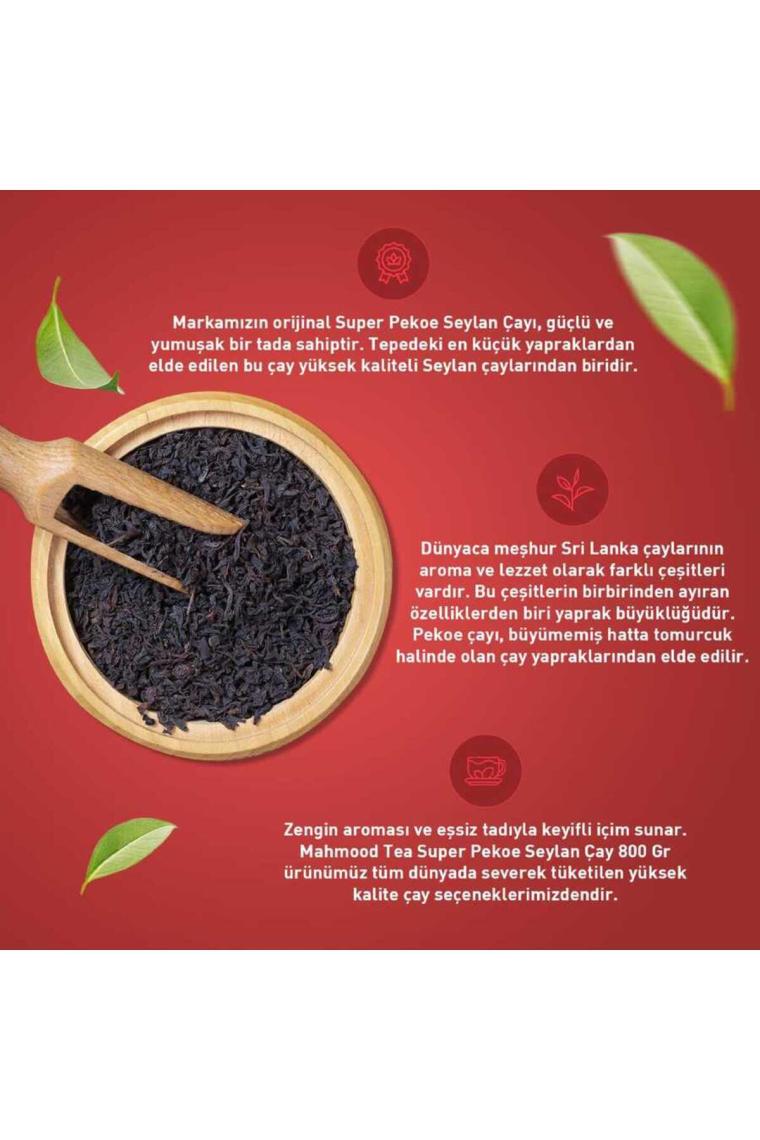 Mahmood Tea Super Pekoe 800 gr Dökme Çay