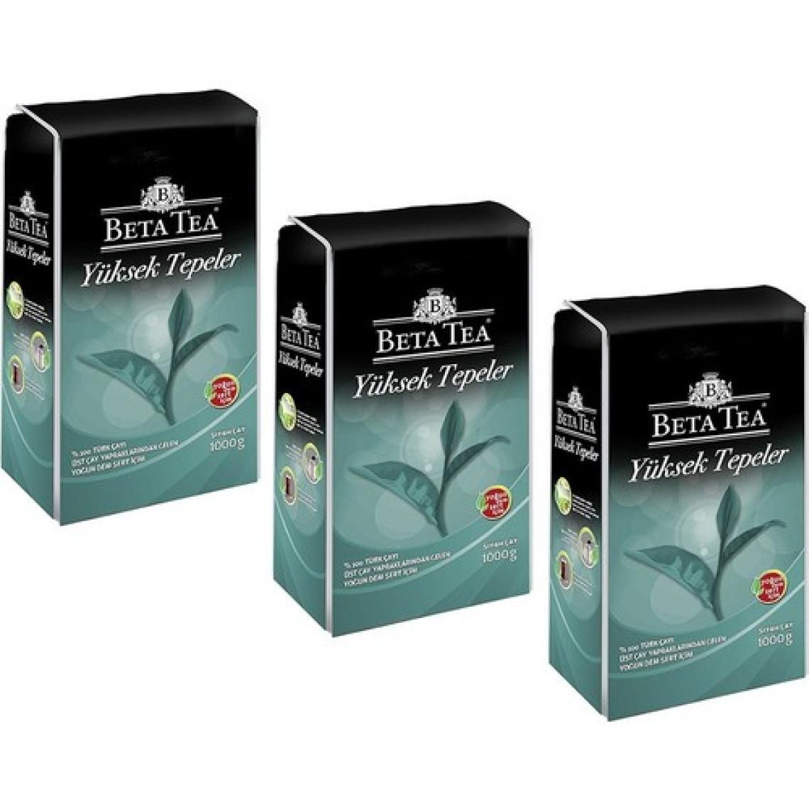 Beta Tea Yüksek Tepeler Türk Çayı 1 kg x 3 'lü