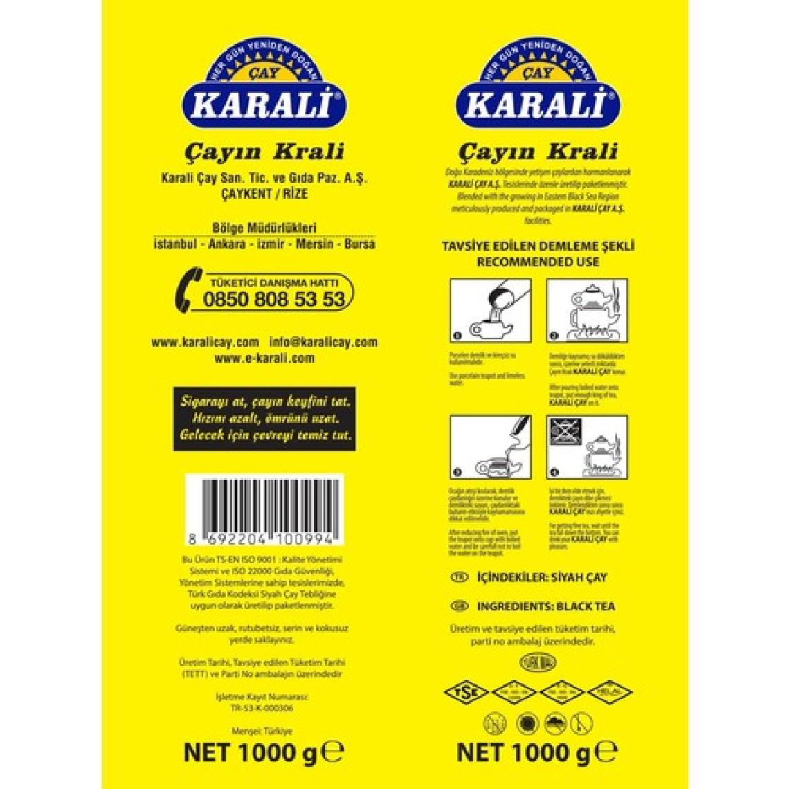 Karalı Premium Dökme Yeşil Çay 200 gr x 3 Adet