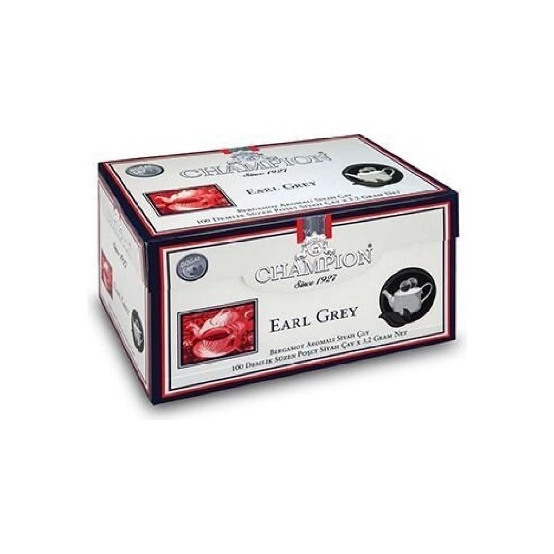Champion Earl Grey Demlik Poşet 100 x 3,2 GR (Bergamot - Tomurcuk Çayı)