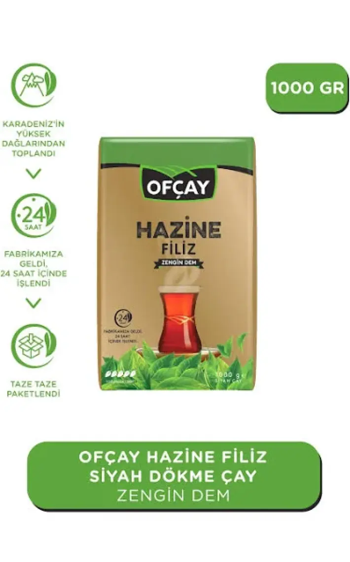 Hazine Dökme Siyah Çay 1000gr