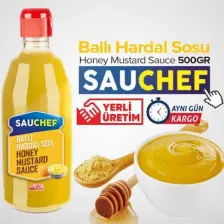 Sauchef Ballı Hardal Sos  Pet Şişe Yemeklik Sos 550 gr
