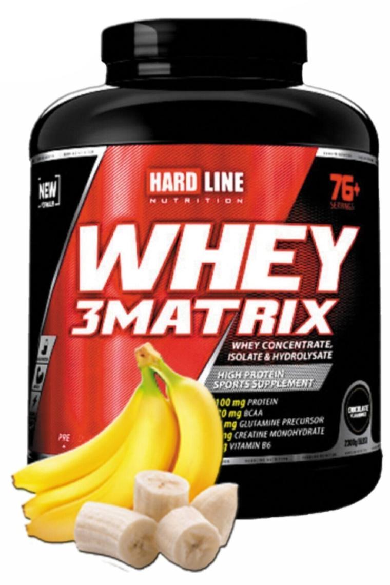 Hardline Nutrition Whey 3 Matrix Protein Tozu 2300 gr Muzlu