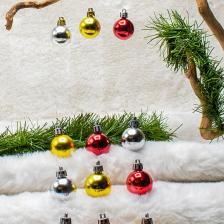 Yılbaşı Çam Ağacı 12li Cici Top 3cm