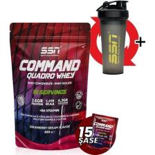 SSN Sports Style Nutrition SSN Command Quadro Whey Protein Tozu 450 Gr 15 Şase Çilekli