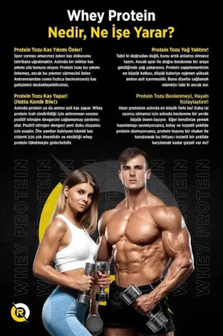 Ronic Nutrition Whey Ultimate 1000 G Kas Yapılanmasına  Protein Tozu