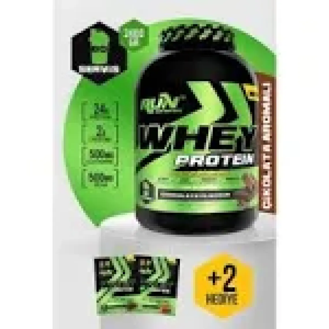 Run Nutrition Whey Protein - 2.4 Kg - Çikolata Aromalı - 60 Servis - Hediyeli