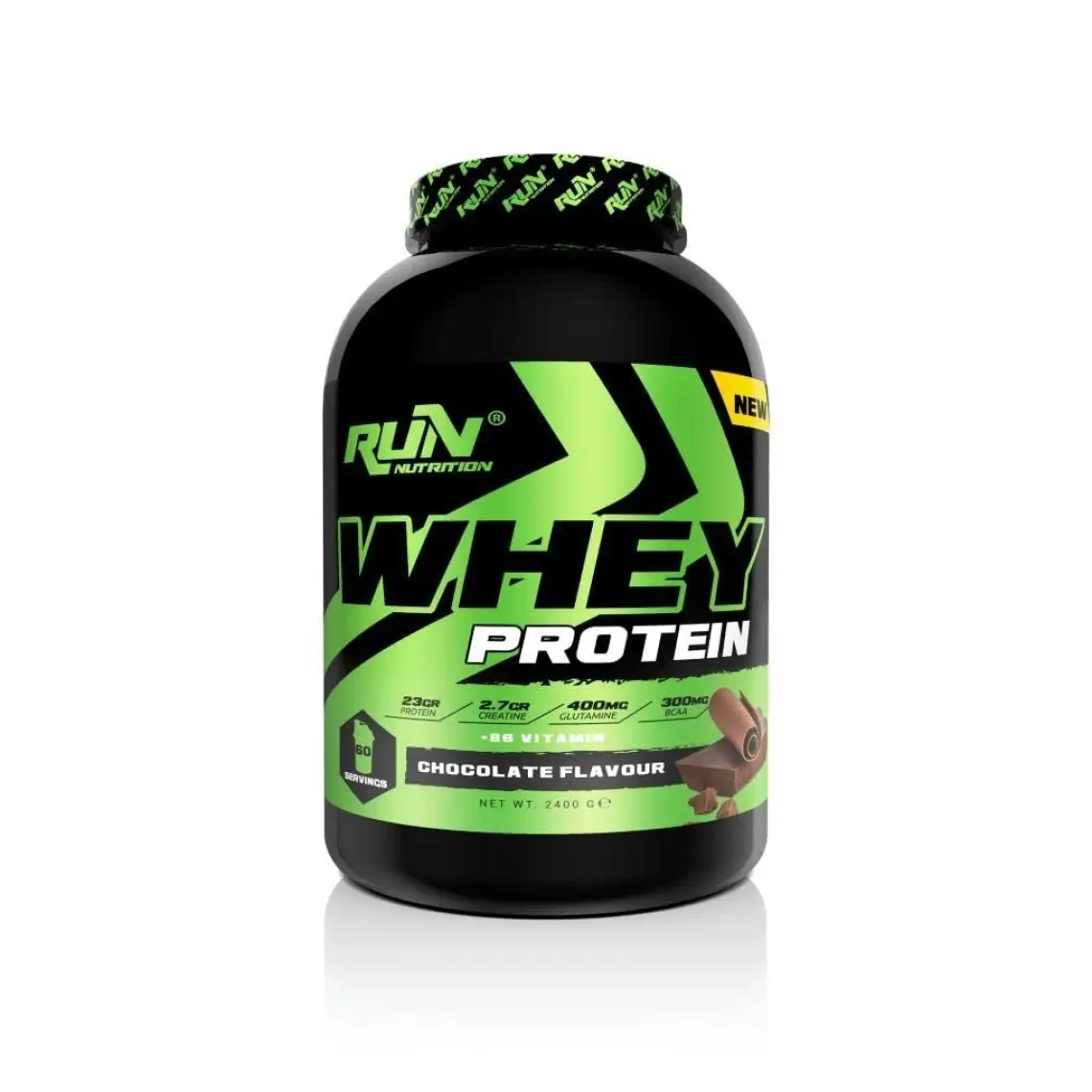 Run Nutrition Whey Protein - 2.4 Kg - Çikolata Aromalı - 60 Servis - Hediyeli